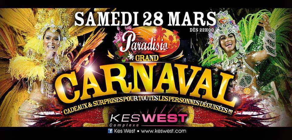 Paradisio carnaval flyer